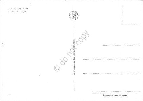 Cartolina Ascoli Piceno Piazza Arringo anni '70 | Immagine Gallery 2