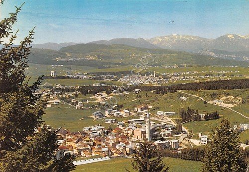 Cartolina Asiago panorama paese dall'alto 1985 | Immagine principale