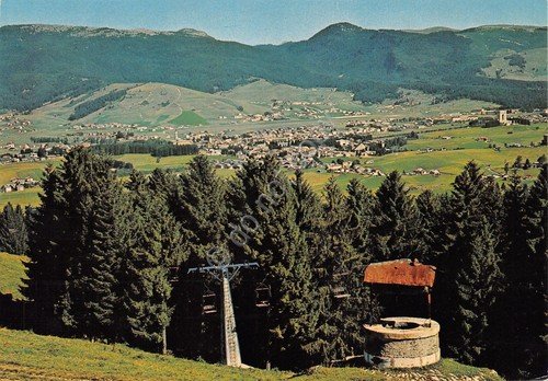 Cartolina Asiago panorama paese dall'alto seggiovia 1979 | Immagine principale