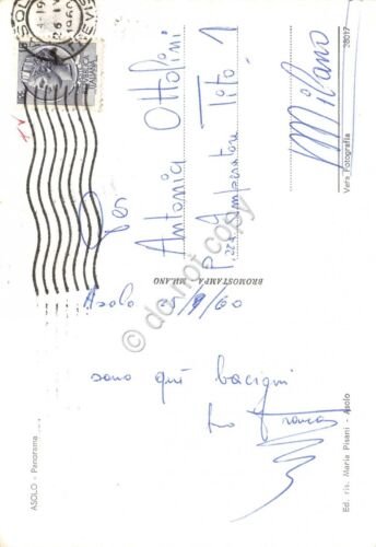 Cartolina Asolo Panorama 1960 (Treviso)