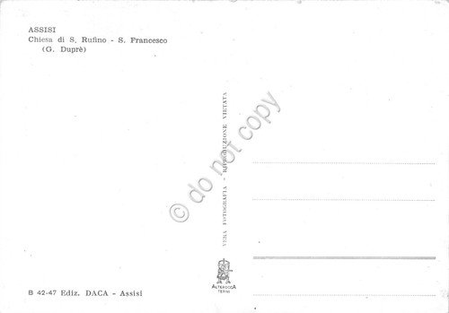 Cartolina Assisi Chiesa di S. Rufino S. Francesco e preghiera … | Immagine Gallery 2