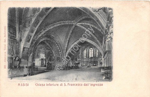 Cartolina Assisi Chiesa Inferiore di San Francesco Ingresso Alterocca | Immagine principale