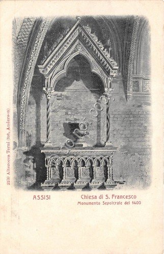 Cartolina Assisi Chiesa San Francesco Monumento Sepolcrale Alterocca | Immagine principale