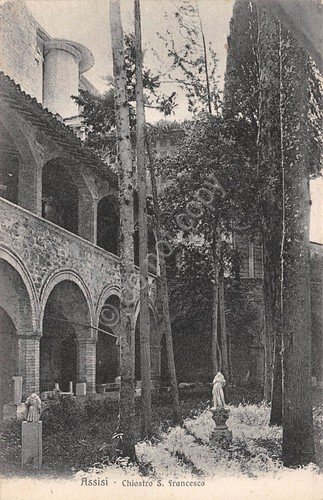 Cartolina Assisi Chiostro San Francesco | Immagine principale