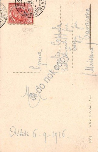 Cartolina Assisi La Rocca 1926 | Immagine Gallery 2