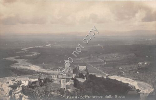 Cartolina Assisi Panorama S. Francesco dalla Rocca