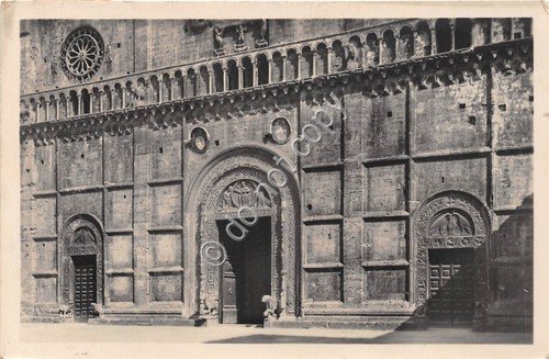 Cartolina Assisi San Rufino Dettaglio della Facciata 1931 | Immagine Gallery 1