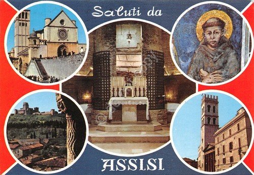 Cartolina Assisi vedute 1986 (Perugia) | Immagine principale