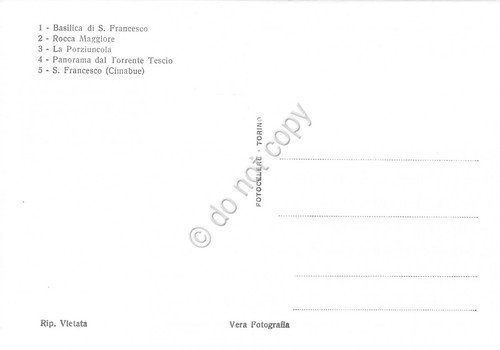 Cartolina Assisi vedute con Santo (Perugia) | Immagine Gallery 2