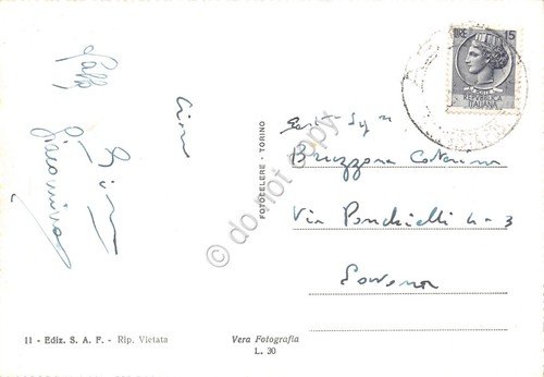 Cartolina Asti giardini pubblici e panorama anni '60 | Immagine Gallery 2