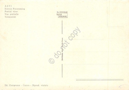 Cartolina Asti Panorama parziale | Immagine Gallery 2