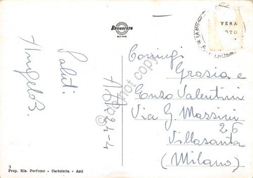 Cartolina Asti Stazione Ferroviaria notturno fontana grinze | Immagine Gallery 2