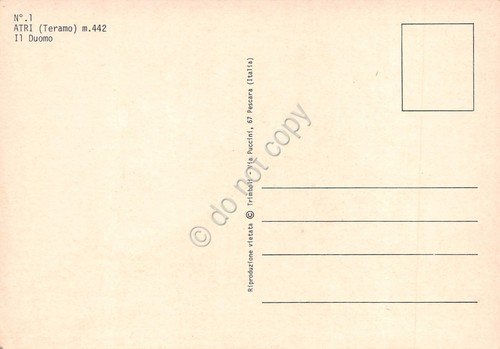 Cartolina Atri Duomo Facciata Movimento Italiano Risveglio Morale | Immagine Gallery 2