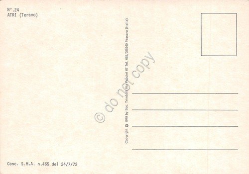 Cartolina Atri vedute varie paese