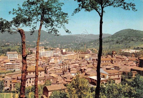 Cartolina Atripalda panorama paese case anni '80
