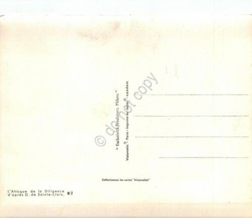Cartolina Attacco alla diligenza G de Sainte Croix Lenticular Plastificata | Immagine Gallery 2