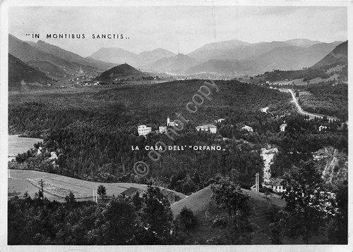 Cartolina Augurale- Ponte Selva - Casa Orfani Vittorio Emanuele III- …