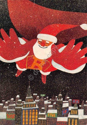 Cartolina augurale Natale Corriere dei Piccoli Babbo Natale 1979