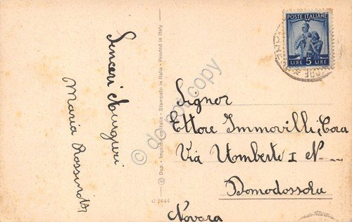 Cartolina Augurale Natale Gesù re Magi corone anni '40 | Immagine Gallery 2