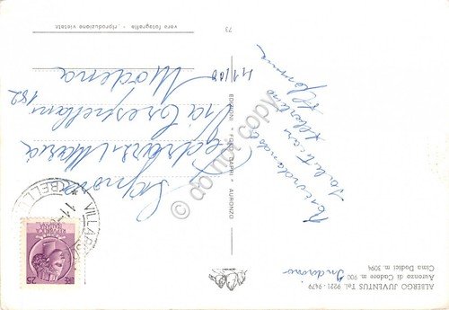 Cartolina Auronzo di Cadore Albergo Juventus