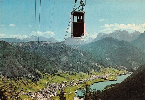 Cartolina Auronzo di Cadore Funivia Monte Agudo SAR | Immagine principale