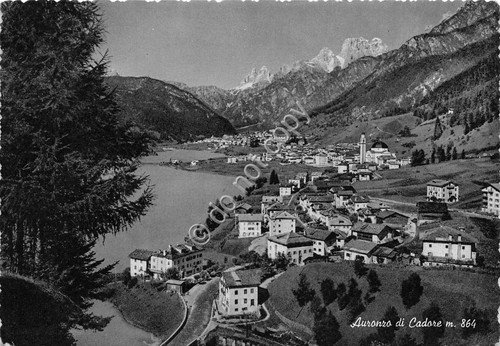 Cartolina Auronzo di Cadore panorama 1957 (Belluno) | Immagine principale