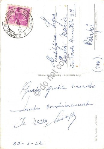 Cartolina Auronzo di Cadore panorama 1962 (Belluno)