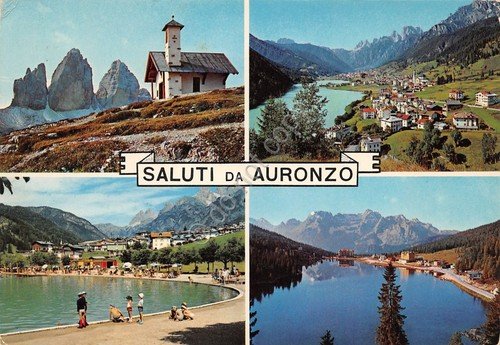 Cartolina Auronzo vedute 1970 (Belluno) | Immagine principale