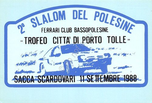 Cartolina auto Ferrari Club Bassopolesine Trofeo Città di Porto Tolle … | Immagine principale
