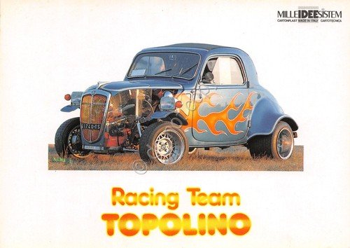Cartolina Auto Racing Team Topolino