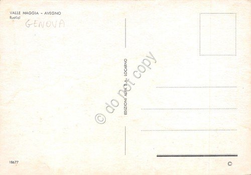 Cartolina Avegno Valle Maggio Rustici | Immagine Gallery 2