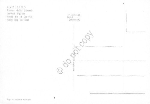 Cartolina Avellino Piazza Libertà giardini animata | Immagine Gallery 2