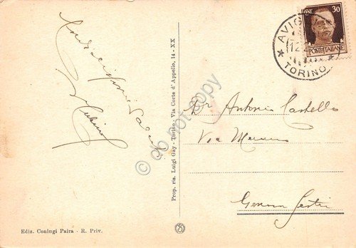 Cartolina Avigliana il Lago Grande da terrazza ristorante animata anni … | Immagine Gallery 2