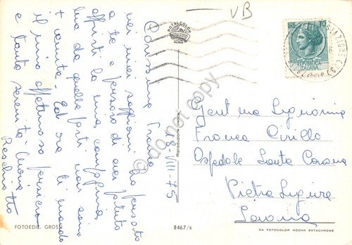 Cartolina Baceno Devero vedute su mappa stradale 1975 (Verbania) | Immagine Gallery 2