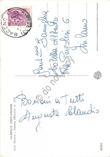 Cartolina Baceno Novara Albergo Cervandone | Immagine Gallery 2