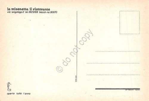 Cartolina Bacoli Ristorante Misenetta anni '80 | Immagine Gallery 2