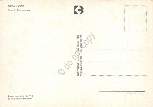 Cartolina Badalucco panorama parziale