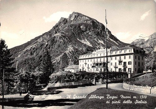 Cartolina Bagni di Bormio Grande Albergo Bagni Nuovi 1965 (Sondrio)
