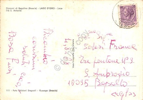 Cartolina Bagolino Località S. Antonio strada 1968 | Immagine Gallery 2