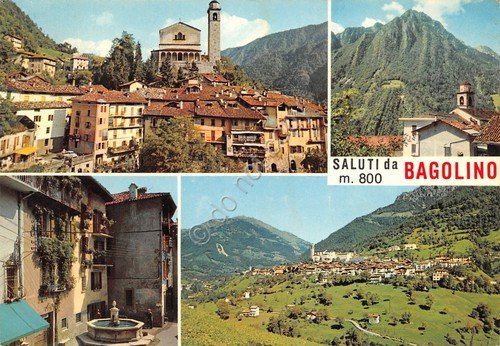 Cartolina Bagolino vedute varie paese 1970 | Immagine principale