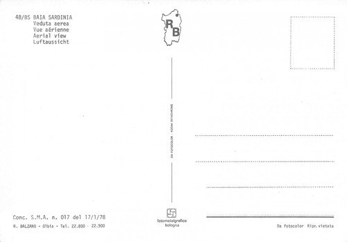Cartolina Baia Sardinia Panorama aereo | Immagine Gallery 2