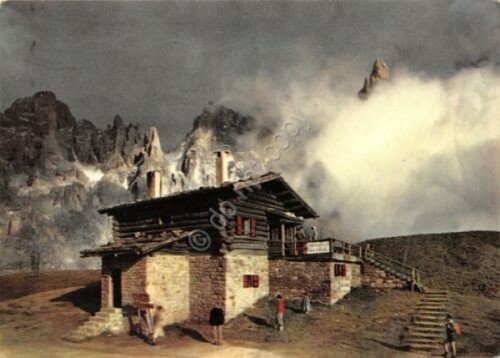 Cartolina Baita Segantini animata 1962 (Trento) | Immagine principale