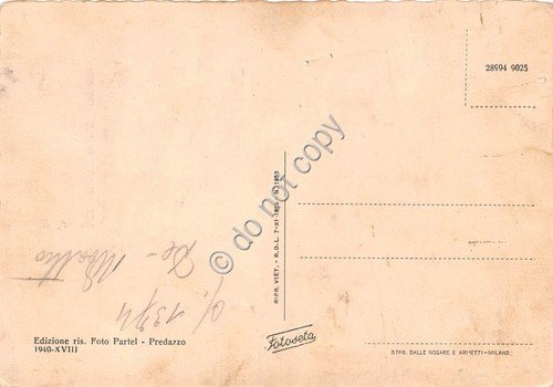 Cartolina Baita Segantini Gruppo delle Pale
