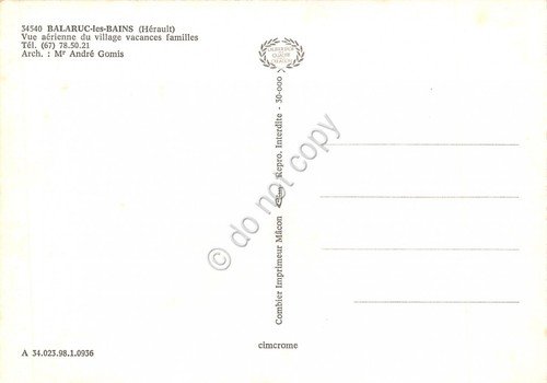 Cartolina Balaruc les Bains Herault Village vacances familles vue aerienne