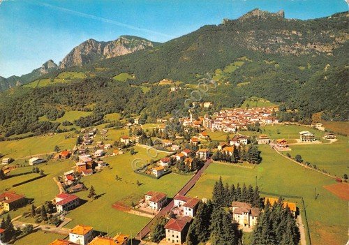 Cartolina Ballabio Valsassina Panorama anni '60 grinze