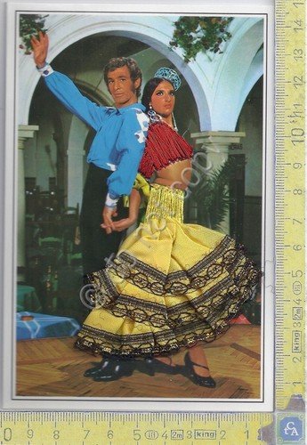 Cartolina Ballerina Flamenco 2 - ricamata con busta Hotel Praga … | Immagine principale