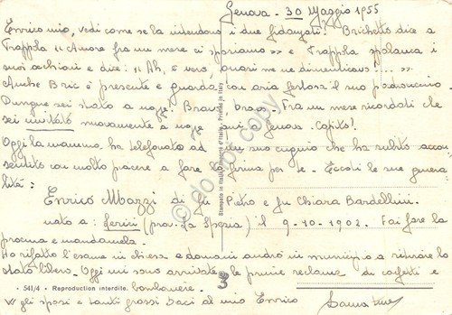 Cartolina Bambini innamorati Brichetto e Trappola cane capra fiori 1955