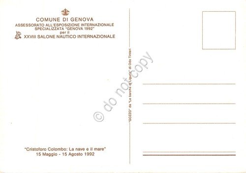 Cartolina Barca illustrata 28° Salone Nautico Internazionale la nave e … | Immagine Gallery 2