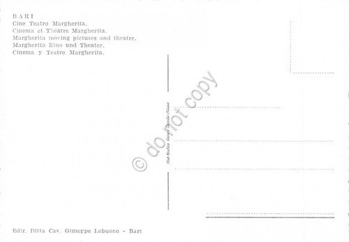 Cartolina Bari Cine Teatro Margherita | Immagine Gallery 2