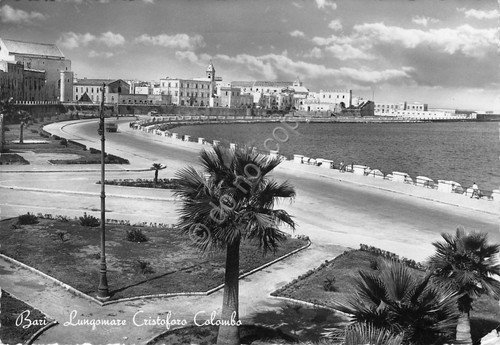 Cartolina Bari Lungomare timbro a targhetta 6°GP BARI 1952 | Immagine Gallery 2